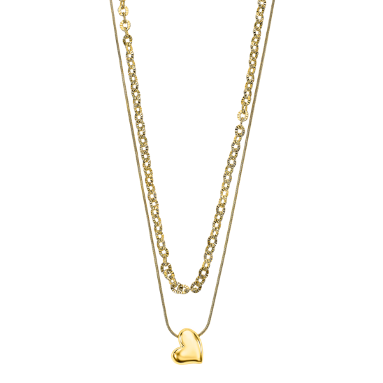 Collar Corazón Lotus Style Woman's Heart Ls2554-1/2 Acero Inoxidable, Mujer