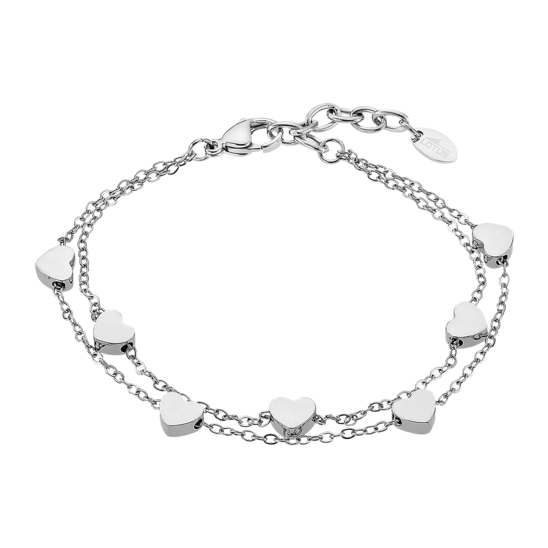 Pulsera Corazón Lotus Style Woman's Heart Ls2560-2/1 Acero Inoxidable, Mujer