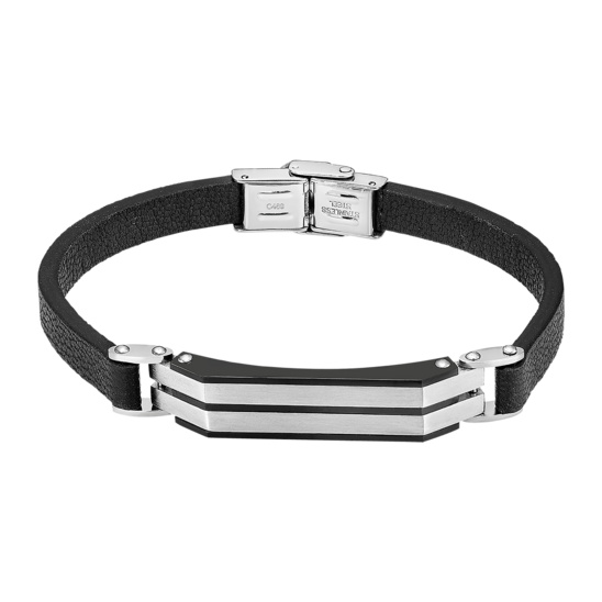 Pulsera Lotus Style Men In Black Ls2586-2/1 Acero Inoxidable, Hombre