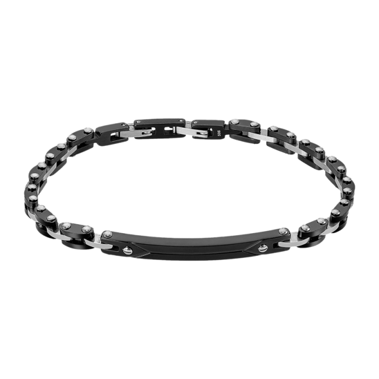 Pulsera Lotus Style Men In Black Ls2595-2/2 Acero Inoxidable, Hombre
