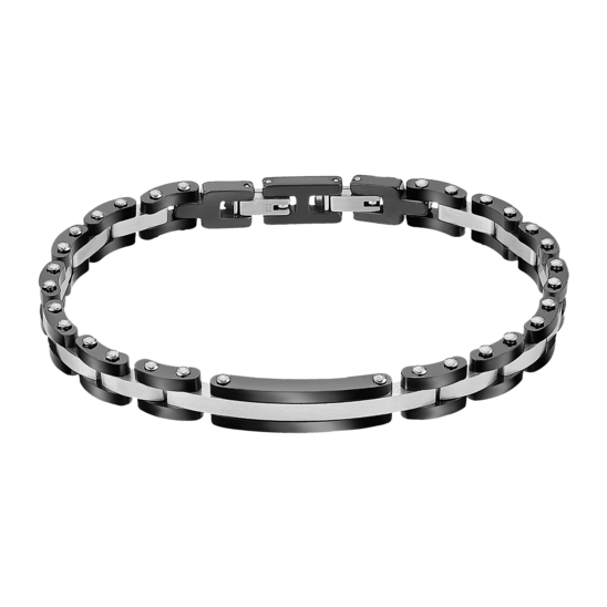 Pulsera Lotus Style Men In Black Ls2596-2/2 Acero Inoxidable, Hombre