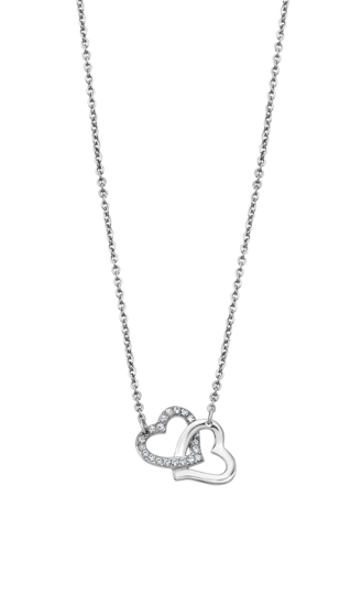 LOTUS STYLE WOMEN'S STAINLESS STEEL HEART NECKLACE LS1912-1/1