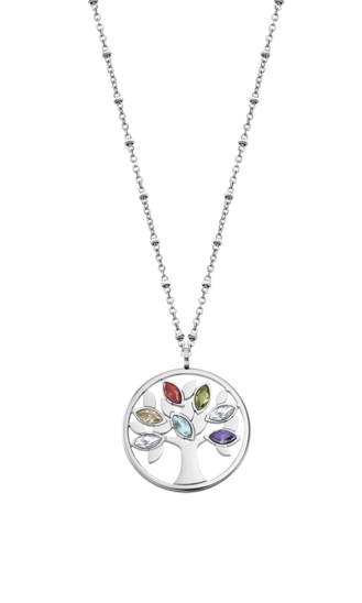 LOTUS STYLE WOMEN'S STAINLESS STEEL TREE OF LIFE NECKLACE LS2192-1/1