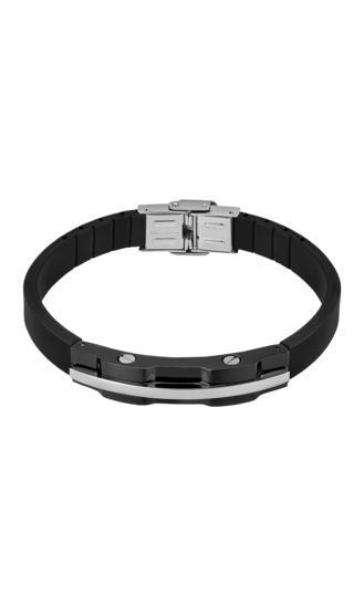 Pulsera De Acero Inoxidable Para Hombre Lotus Style - Color Plata, Diseño Moderno Y Resistente
