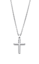 LOTUS STYLE MEN'S STAINLESS STEEL CROSS NECKLACE LS2217-1/2