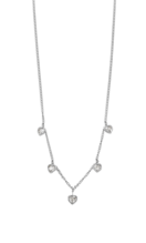 555Jewelry Collana da donna con ciondolo a forma di cuore in