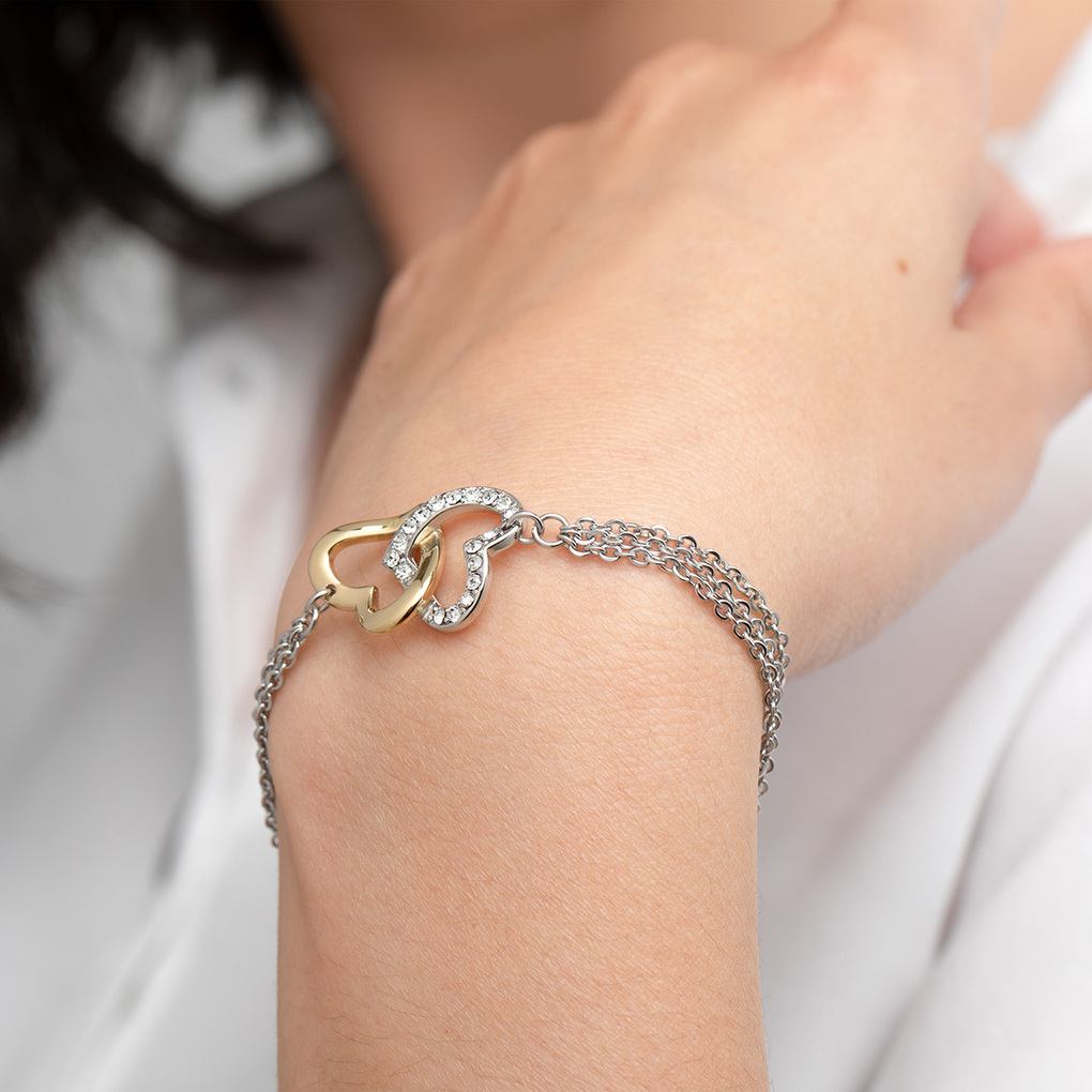 BRACELET COEUR LOTUS STYLE LS2117-2/1 ACIER INOXYDABLE FEMME