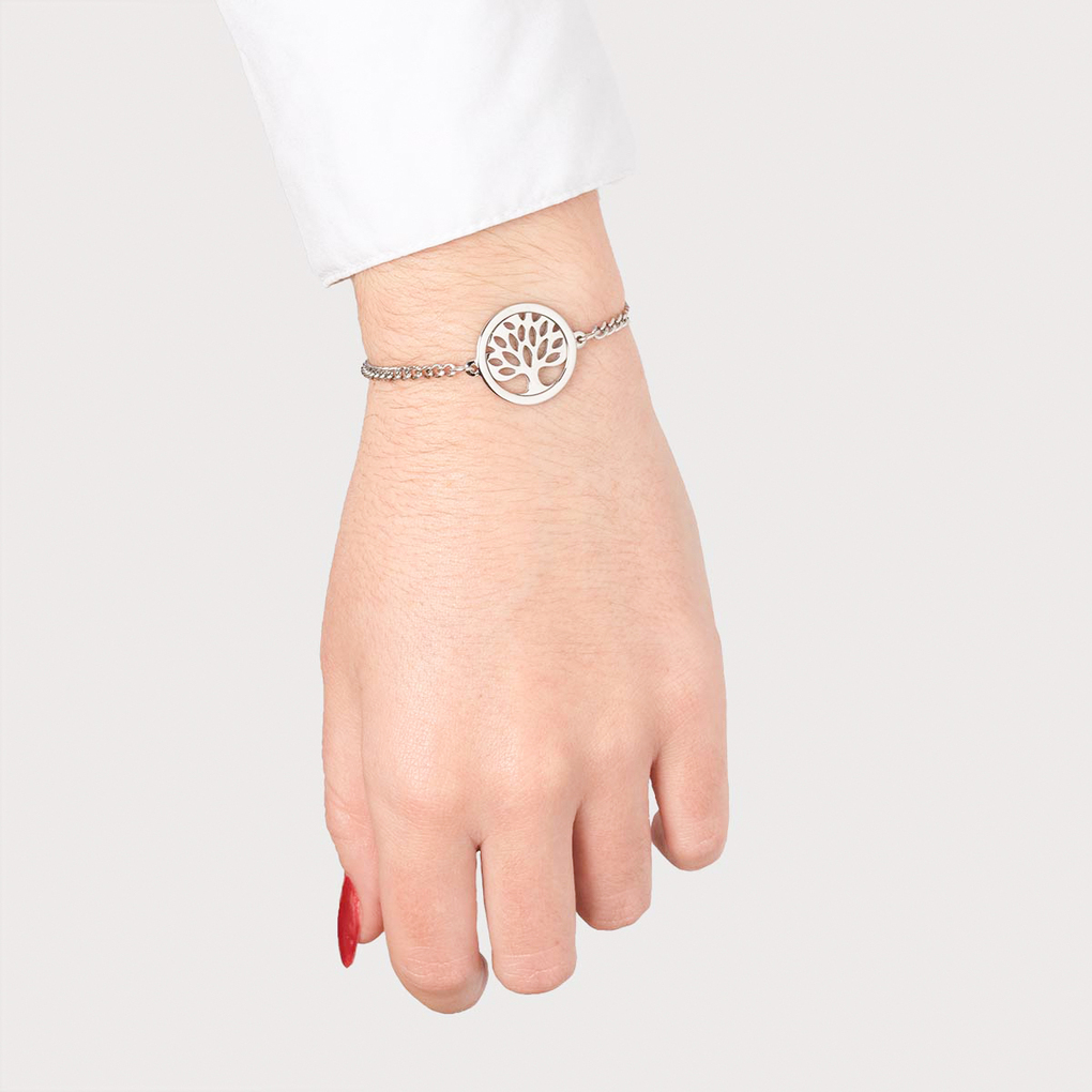 Argent 925 Ocarat Bracelet Arbre De Vie Lotus BRACELET LOTUS STYLE