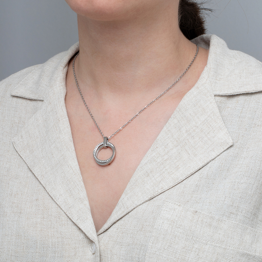 LOTUS STYLE Collana LS1780 Urban Woman In Acciaio Inossidabile 316L – Geometrica, 208 Mm, Elegante