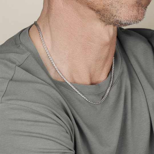 LOTUS STYLE MEN'S STAINLESS STEEL CHAIN NECKLACE LS2223-1/1