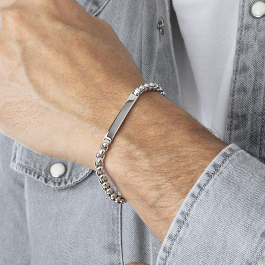 PULSERA LOTUS STYLE MEN IN BLACK LS2365-2/1 ACERO INOXIDABLE 316L, HOMBRE