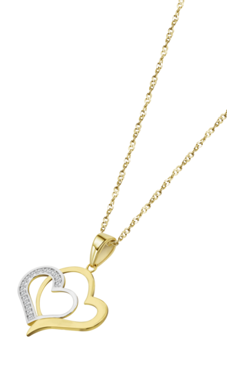 COLLIER COEUR TIME ROAD AR00019/43 OR 9K FEMME