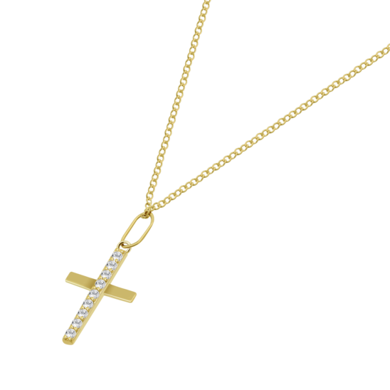 Collar Cruz Time Road Ar00095/43 Oro, Mujer