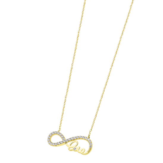 TIME ROAD WOMEN'S 9K GOLD NECKLACE AR00100/43