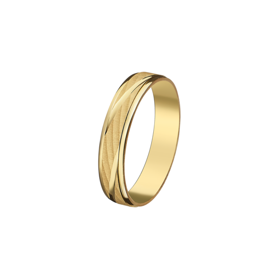 TIME ROAD UNISEX 18K GOLD TRAURING AY18019/32