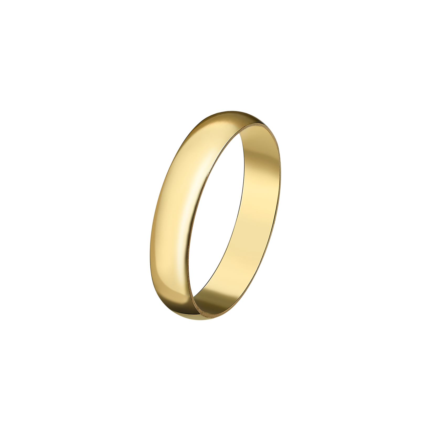 Theia Anillo De Bodas De Oro Amarillo, 9K, Super Peso Pesado