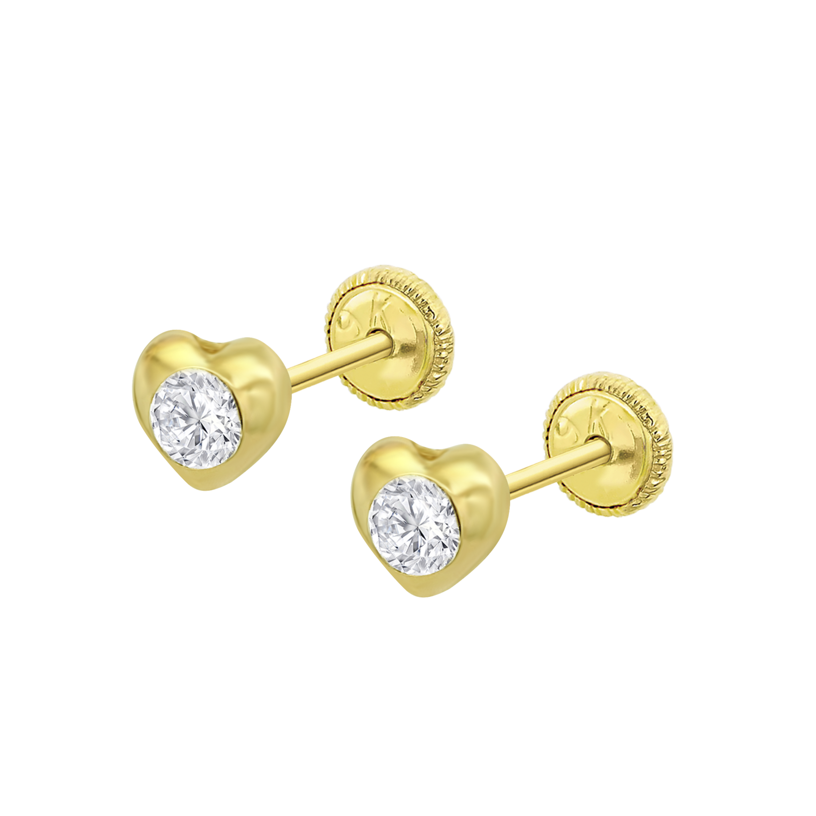 Compre Pendientes Sneasel En Corte Corazón 1.94 Quilates 14k