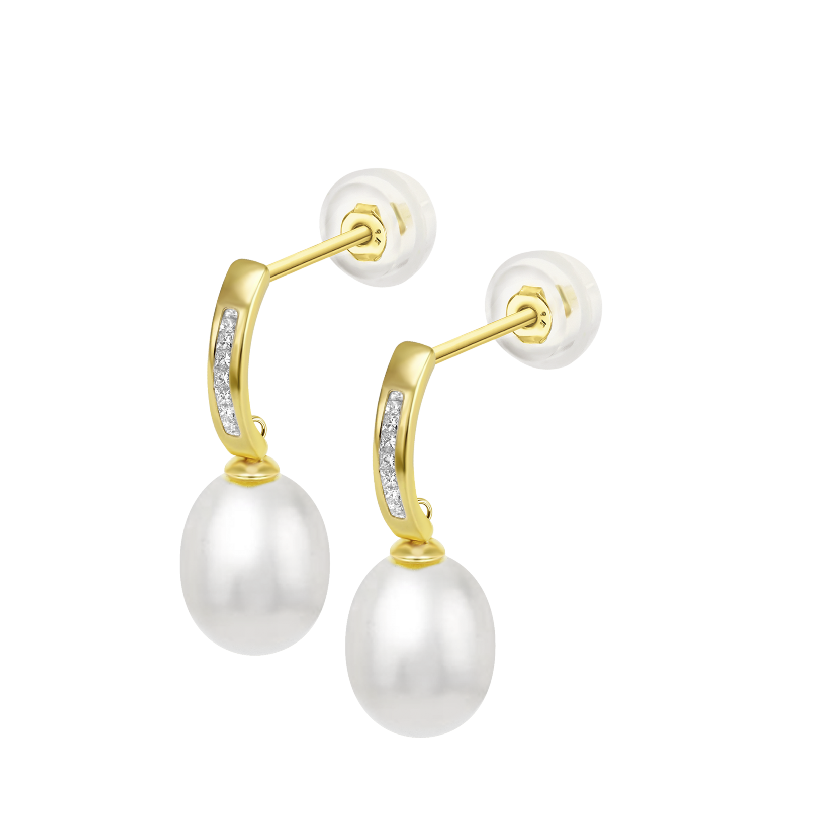 Orecchini Donna In Oro 9K (375), Design Elegante Italiano, Regalo In Confezione Lusso