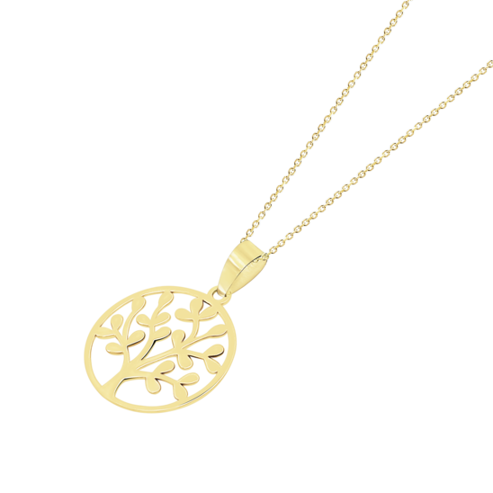 Collar Arbol Vida Time Road Hin00048/43 Oro, Mujer