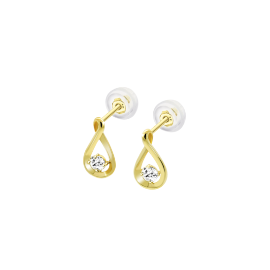Pendientes Time Road Hin00129 Oro, Mujer
