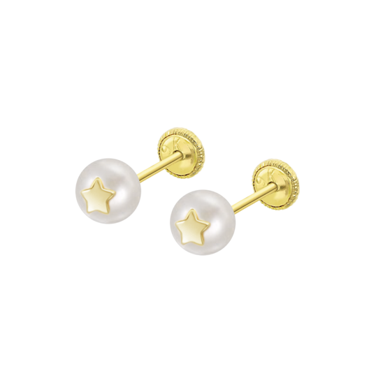 Pendientes De Bebé Estrella Hin00173/6 Oro