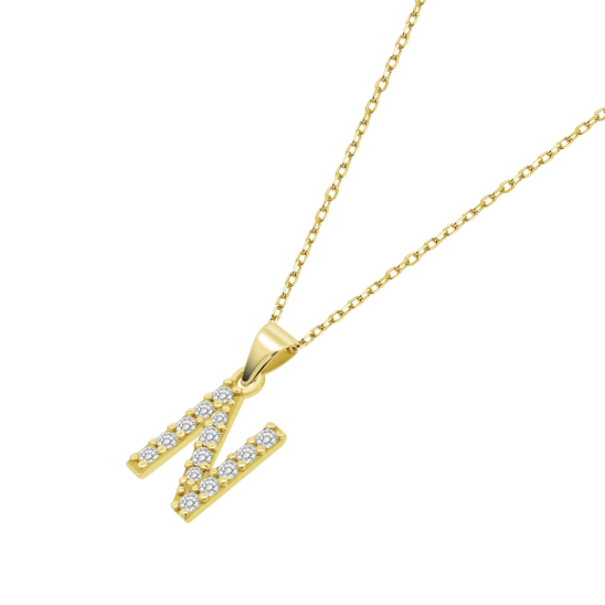 Collar Iniciales Time Road Hin00194/n Oro, Mujer