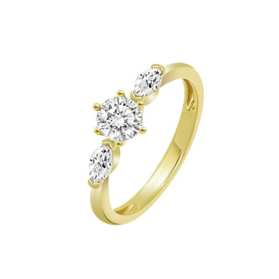 Anillo Time Road Hin00203/18 Oro, Mujer