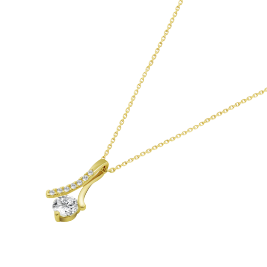 Collar Time Road Hin00210/45 Oro, Mujer