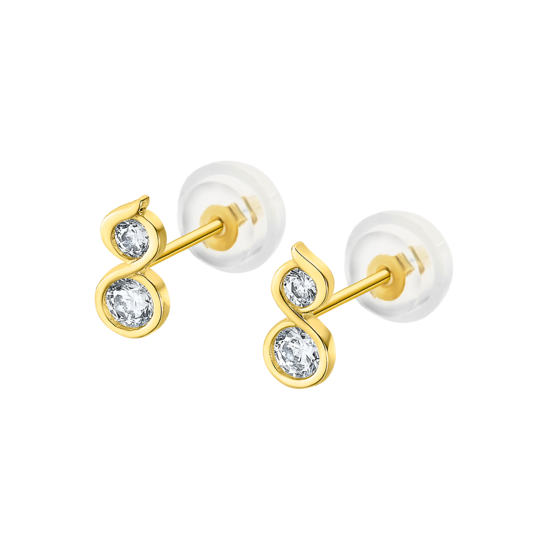 Pendientes Time Road Hin00243 Oro, Mujer