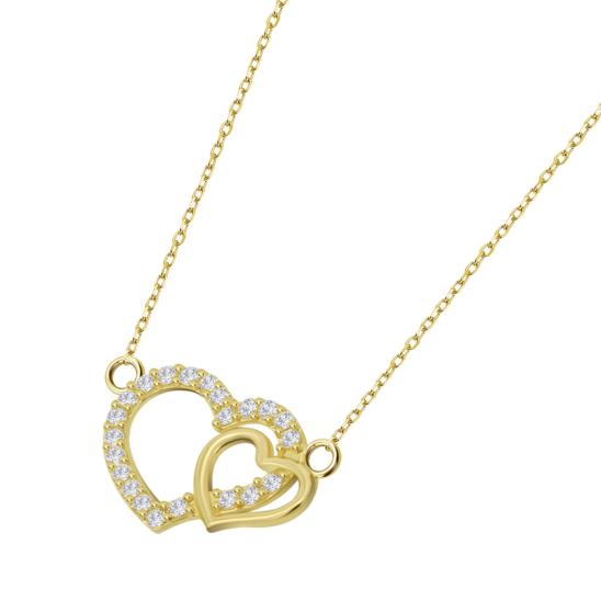 Collar Corazón Time Road Hin00252/45 Oro, Mujer