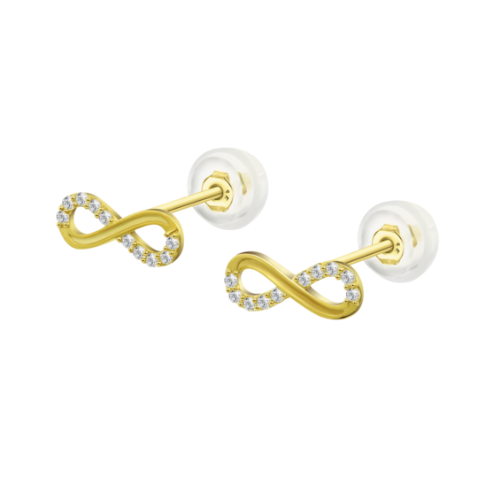 Pendientes Infinito Time Road Hin00257 Oro, Mujer