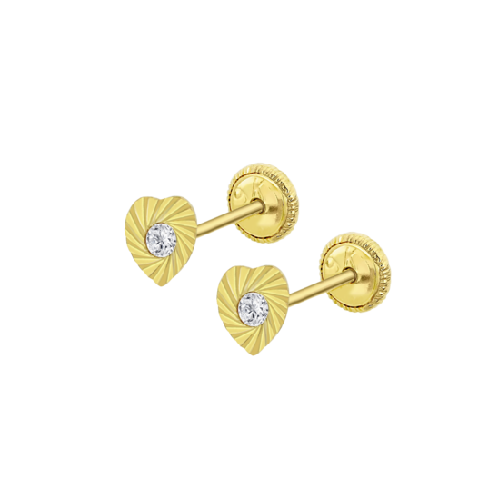 Pendientes De Bebé Corazón Hin00269/5 Oro