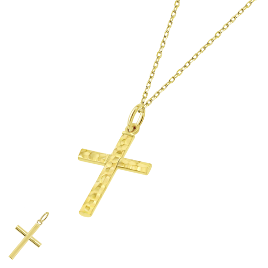 Collar Cruz Time Road Hin00315/45 Oro, Mujer