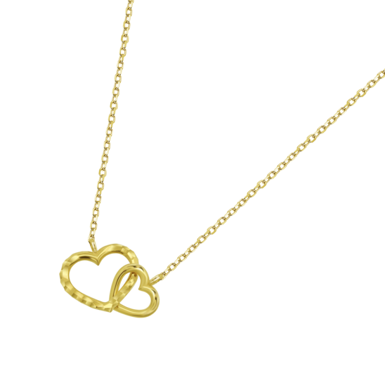 Collar Corazón Time Road Hin00317/45 Oro, Mujer