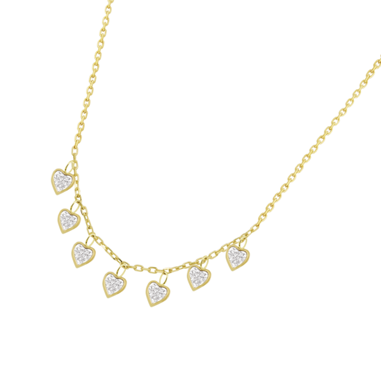 Collar Corazón Time Road Hin00327/45 Oro, Mujer