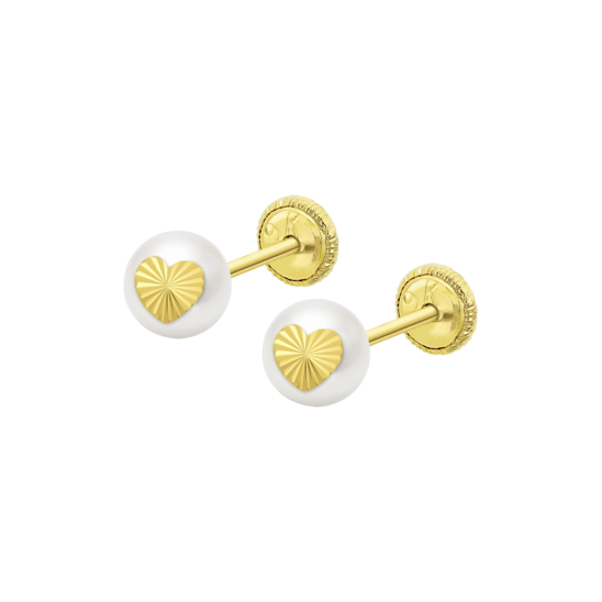 Pendientes Corazón Time Road Hin00347/6 Oro, Bebé