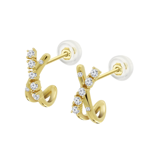 Pendientes Time Road Hin00359 Oro, Mujer