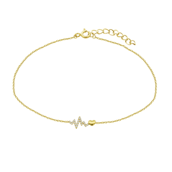 Pulsera Corazón Time Road Hin00373/19 Oro, Mujer