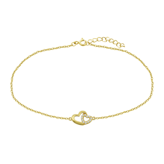 Pulsera Corazón Time Road Hin00397/18 Oro, Mujer