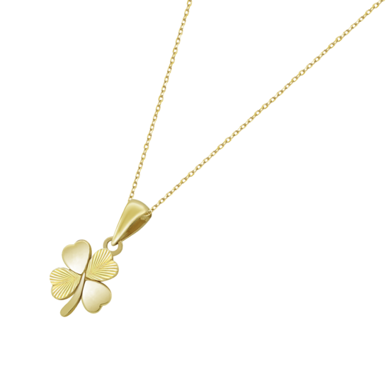 Collar Trébol Time Road Hin00445/45 Oro, Mujer