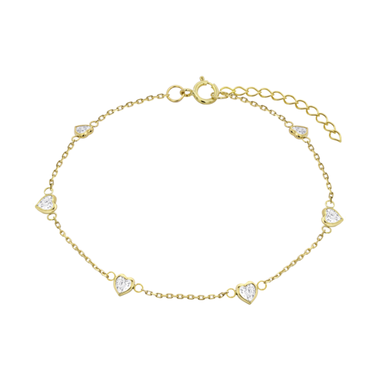 Pulsera Corazón Time Road Hin00471/19 Oro, Mujer