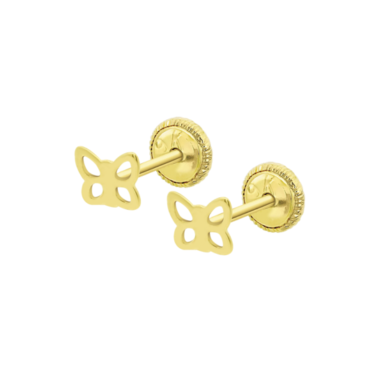 Pendientes Mariposa Time Road Hin00483 Oro, Bebe