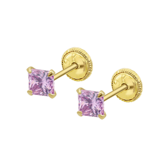 Pendientes Geométrico Time Road Hin00488/4 Oro, Bebe