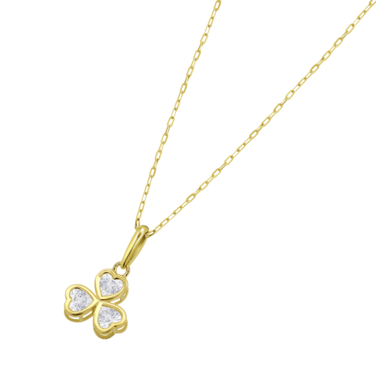 Collar Corazón Time Road Hin00514/45 Oro 9k De 375 Ml, Mujer
