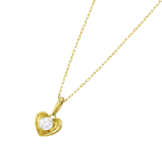 Collar Corazón Time Road Hin00533/45 Oro 9k De 375 Ml, Mujer