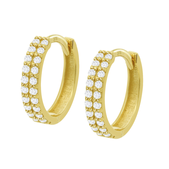 Pendientes Geométrico Time Road Hin00537 Oro 9k De 375 Ml, Mujer