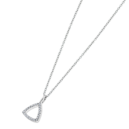TIME ROAD WOMEN'S SILVER NECKLACE HS02313/40