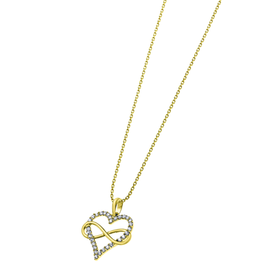 TIME ROAD WOMEN'S 9K GOLD NECKLACE IC00302/43