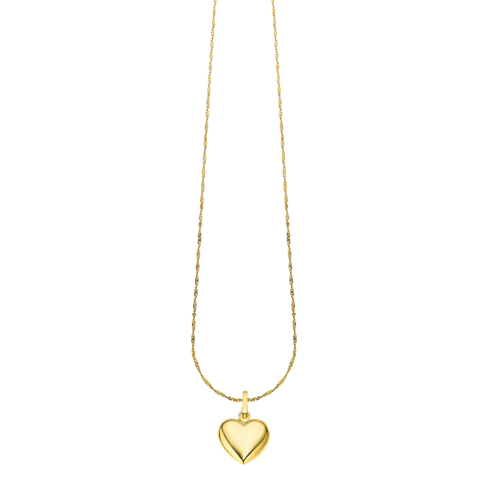 TIME ROAD WOMEN'S GOLD HEART NECKLACE LG00210/43