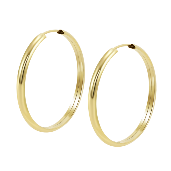 Pendientes De Aro Time Road Lg00225/30 Oro 9k, Mujer